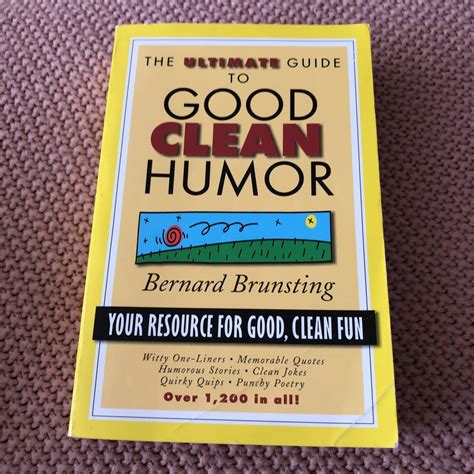 The Ultimate Guide To Good Clean Humor By Bernard Brunsting Paperback