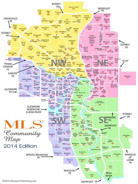 Calgary Police District Map