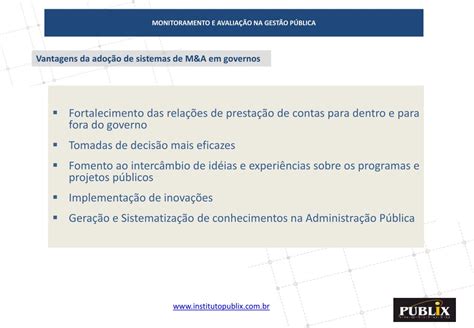 Ppt Monitoramento E Avalia O Na Gest O P Blica Powerpoint