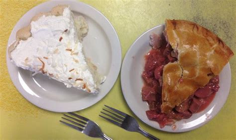 Pie for two at the counter of iconic Maine diner Moody's { #pie #diner ...