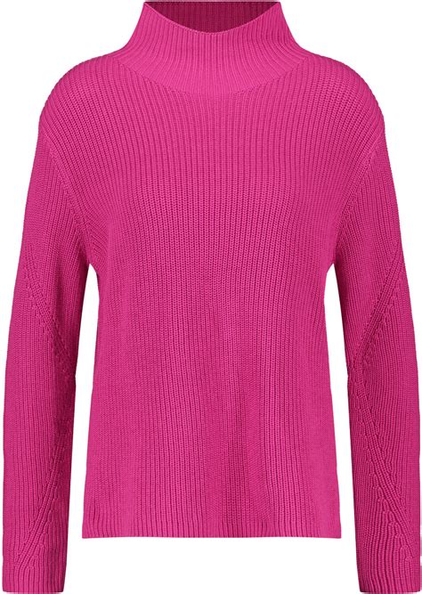 Gerry Weber Pullover Mit Rippstrick Gots Hot Pink