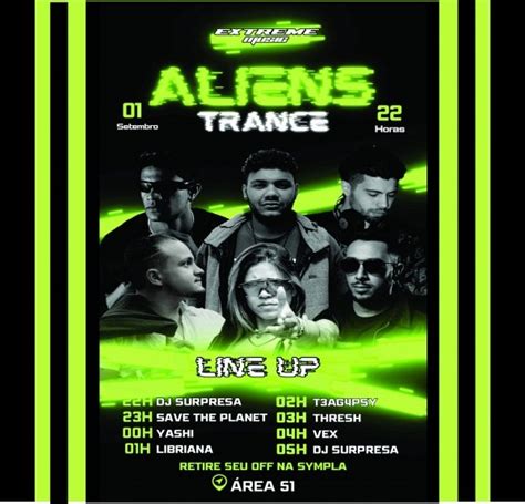 Aliens Trance Em Belo Horizonte Sympla