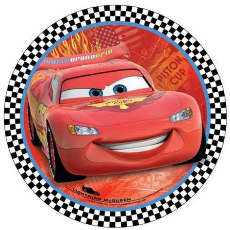 Disney Cars 2 Dinner Plates 23cm Pack Of 8 Express Party Supplies