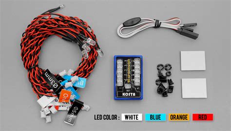 HobbyPartz Flash LED Light Kit For RC Cars