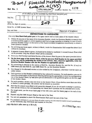 B Entrance Exam Question Paper PDF InstaPDF