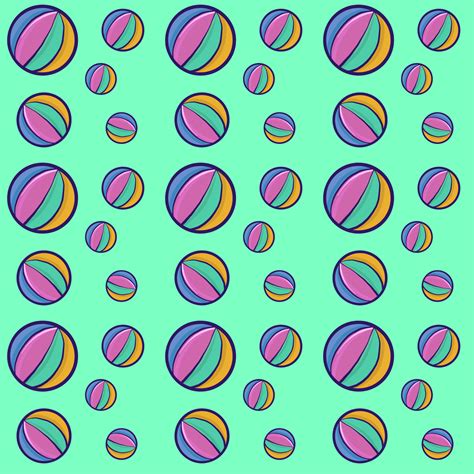 Multicolor Balls Pattern Illustration Vector On White Background