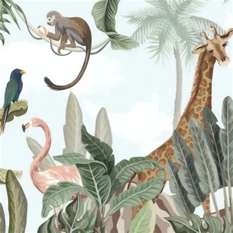 Papel De Parede Animais Safari 118E758 Papel De Parede Premium ADcorista