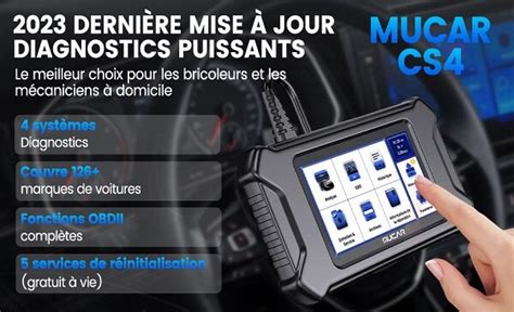 97 90 Valise Diagnostic Auto Multimarque MUCAR CS4 Version 2023 OBD2