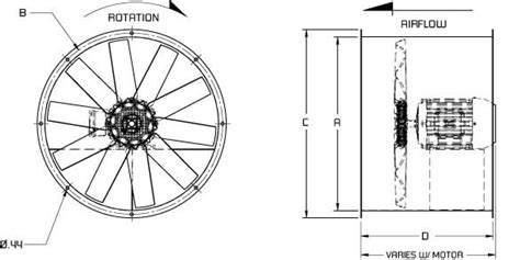 ADD Direct Drive Tubeaxial Fan - Continental Fan