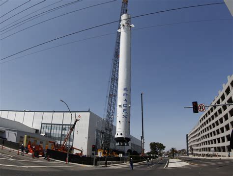 Spacex Puts Historic Flown Rocket On Permanent Display Spaceflight Now