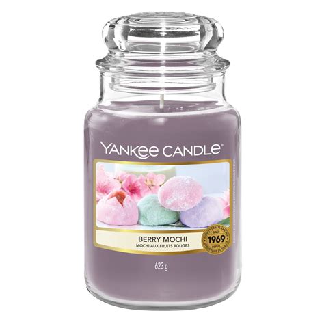 Yankee Candle Duftkerze im Glas groß Berry Mochi Sakura Blossom Fe