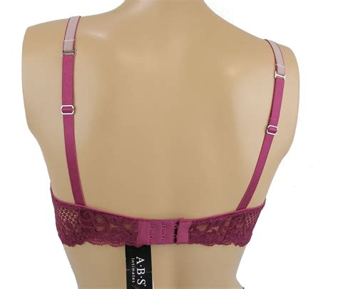 Underwire Padded Bra With Lace Intimates Maidenform Rose Wine Abs631 Ebay