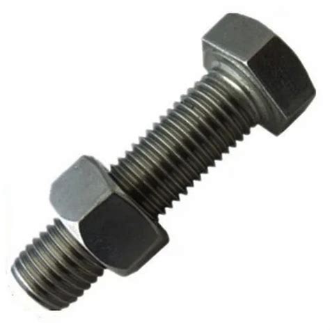 Gray 12 Mm Head Full Threaded Rust Proof Polished Finish Mild Steel Hex