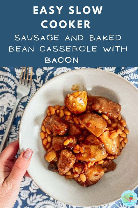 Sausage And Baked Bean Slow Cooker Casserole ⋆ Extraordinary Chaos