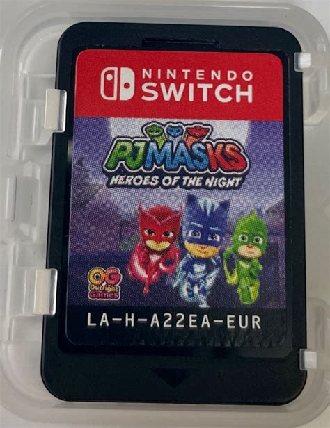 Authentic Pj Mask Heroes Of The Night Nintendo Switch Game Card Video