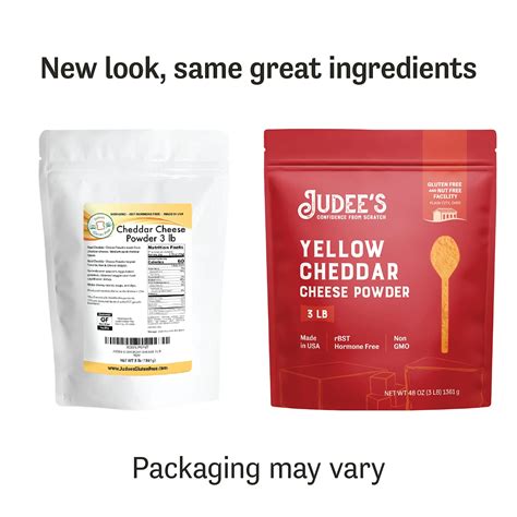 Judee’s Yellow Cheddar Cheese Mmf7 Powder 3lb 100 Non Gmo Hormone Free Gluten Free And Nut