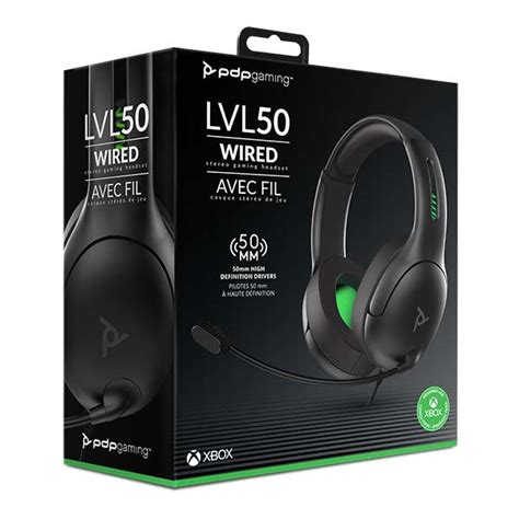 Pdp Lvl50 Wired Headset For Xbox One Black Playgosmart