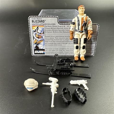 1988 Hasbro Gi Joe Blizzard With Filecard 194