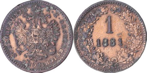 Austria Kreuzer Vienna Coin Franz Joseph I Vienna Copper Km