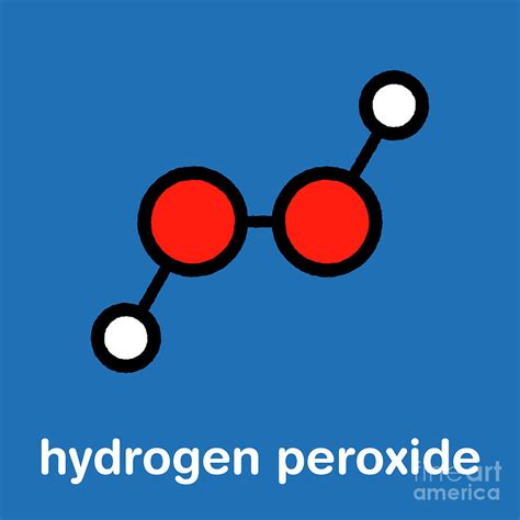 Hydrogen Peroxide Molecule Photograph by Molekuul/science Photo Library ...