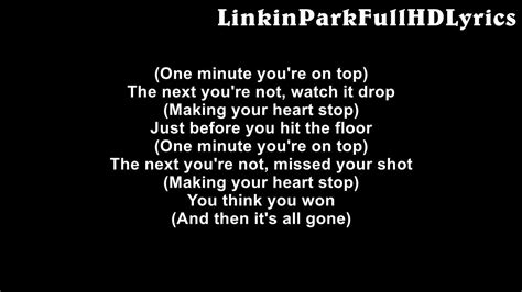 Linkin Park Hit The Floor Lyrics On Screen Hd Youtube