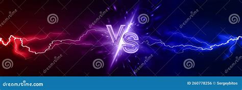 Lightning Collision Powerful Colored Lightnings Electric Forces