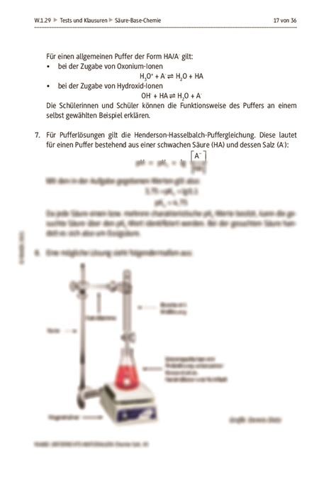 Abiturtraining 4 Säure Base Chemie RAAbits Online