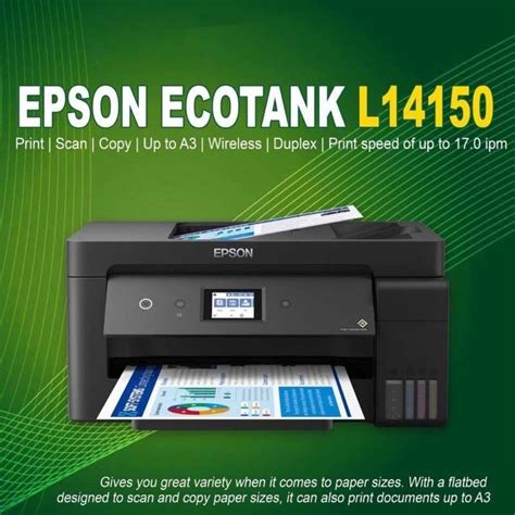 Epson Ecotank L14150 Eko Tank Renklia3 Tarayıcı Fotokopi Tanklı Yazıcı