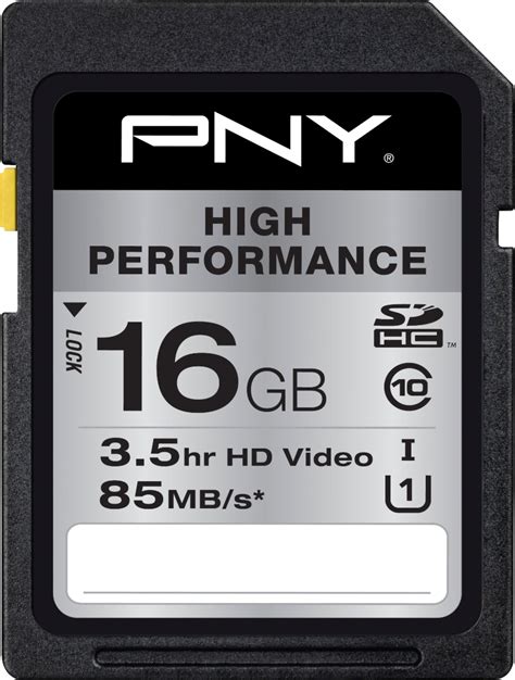 Best Buy Pny High Performance Gb Sdhc Uhs I Memory Card P Sdhc Gu Gw Ge