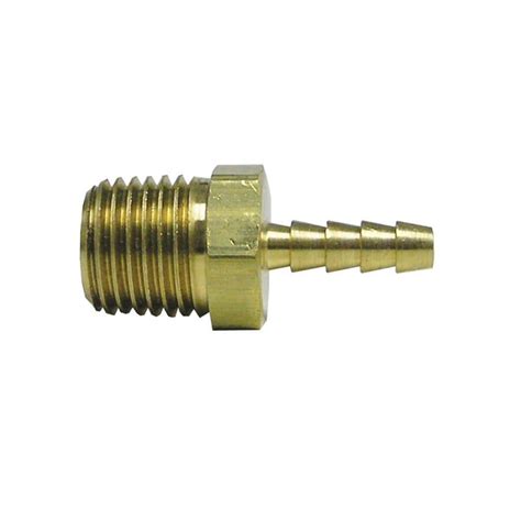 Everbilt 3 8 In Barb X 1 2 In Mip Brass Adapter Fitting 800179 The