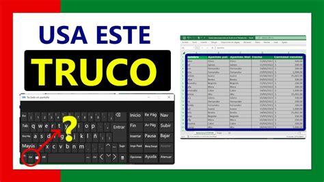 C Mo Seleccionar Toda Una Tabla En Excel Con El Teclado Aprender Excel