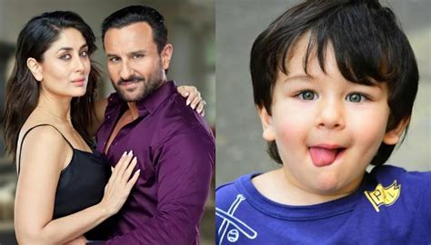 Kareena Kapoor Saif Ali Khan Son Taimur Twin In Blue For Recent