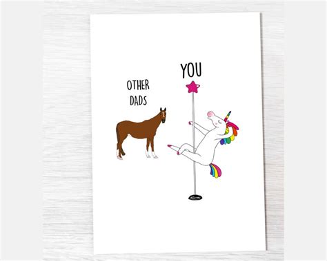 Gay Dad Funny Fathers Day Card Lgbtq Pride Other Dads You Etsy