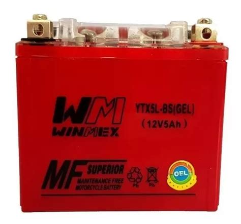 Bateria De Gel Ytx5 Moto Motoneta Italika Yamaha Honda Winme