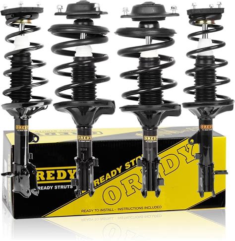 Oredy Struts Full Set 4pcs Front Rear Shocks Struts Coil