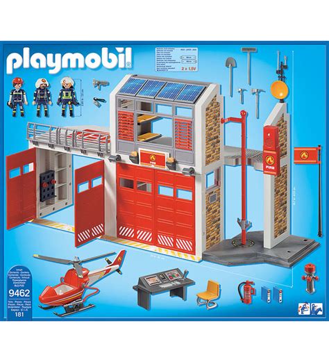 Playmobil City Action Grand Caserne De Pompiers Parties