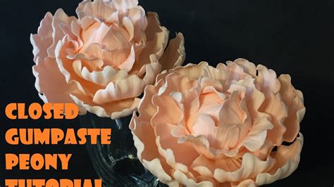 Gum Paste Peony Tutorial Youtube