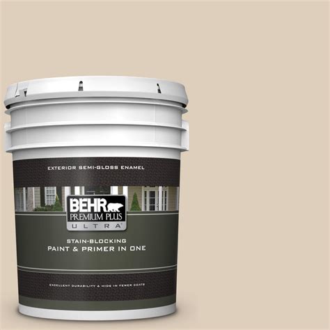 BEHR Premium Plus Ultra 5 Gal MQ3 11 Dainty Lace Semi Gloss Enamel