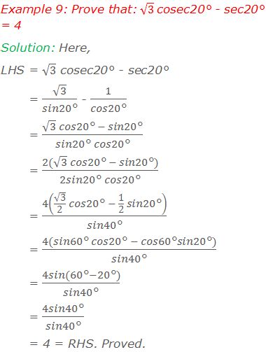 10 Math Problems Trigonometric Ratios Of Multiple Angles