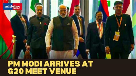 G20 Summit 2023 Pm Modi Eam Jaishankar Nsa Ajit Doval Arrive At Bharat Mandapam