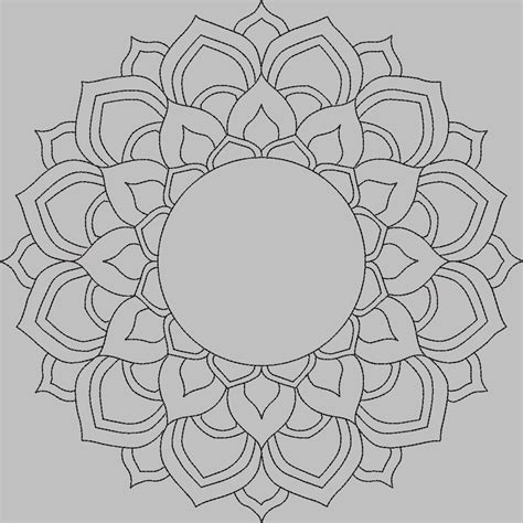 Mandala Quilt Block Machine Embroidery Design Etsy