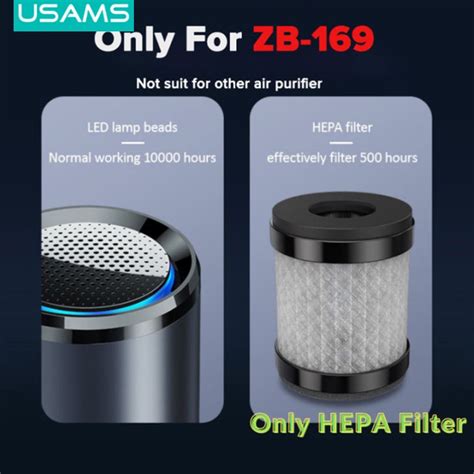 Usams Purifier Filter For Car Air H13 High Efficiency Hepa Shopee