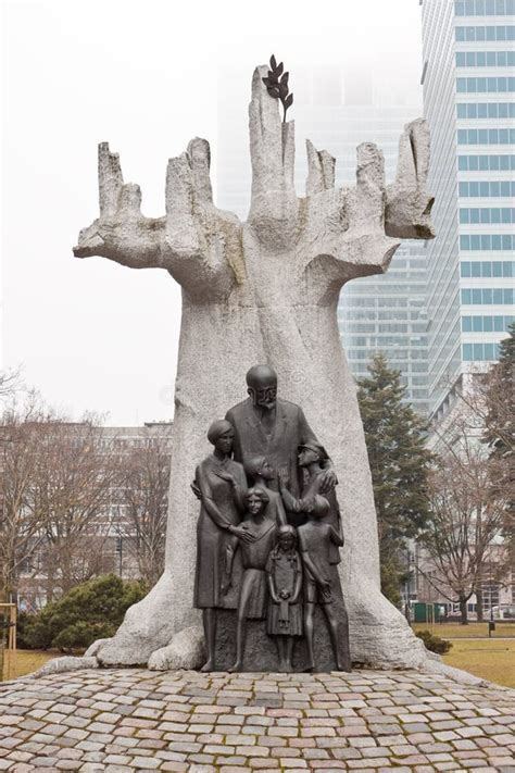 Janusz Korczak Memorial In Warsaw Poland Editorial Stock Photo Image