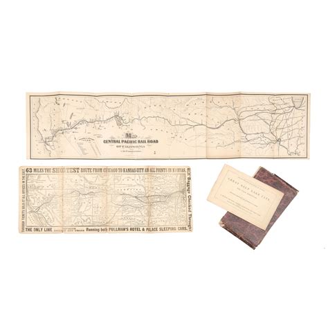 AMERICANA Map Central Pacific Rail Road Of California And Its