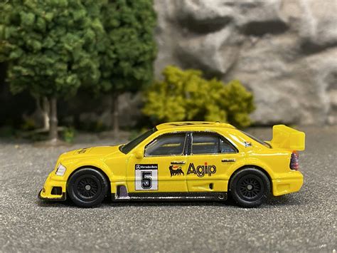 Skala 1 64 Hot Wheels Premium Race Day 94 AMG Mercedes C Klass DTM Touring Car YAKOL