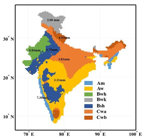 India Map Climate