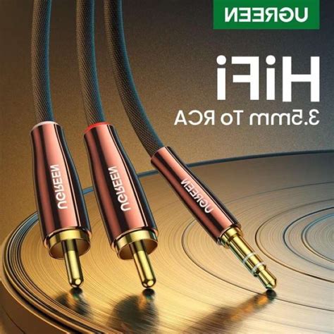 Ugreen Audio Cable 35mm To Rca สายสัญญาณ Stereo 35 To Rca Braided Cable