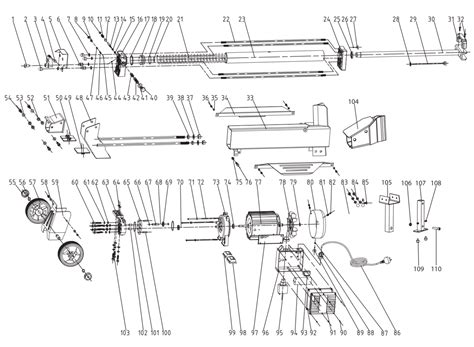 FM10 Electric Log Splitter - Spare Parts | Forest Master