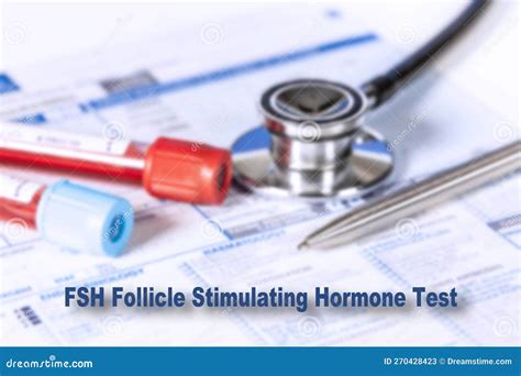 FSH Follicle Stimulating Hormone Test Testing Medical Concept Checkup