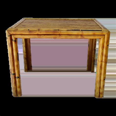 Vintage C1970s English Hand Made Rectangular Shaped Burnished Bamboo